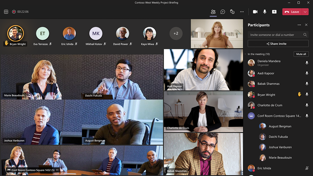 A meeting on Microsoft Teams