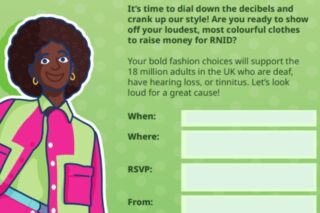 Snapshot of an RNIB branded invitation
